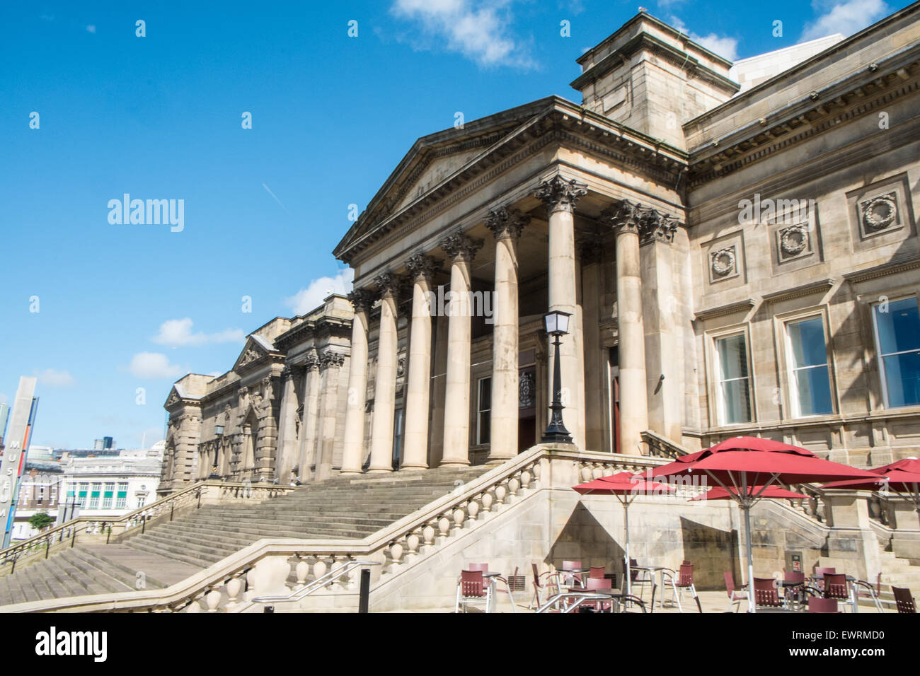 Central,Biblioteca,Liverpool,l'esterno,Inghilterra. Foto Stock