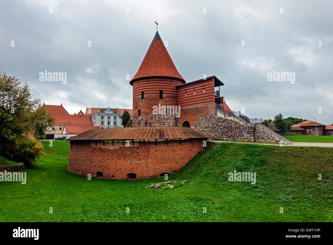 Il castello di Kaunas a Kaunas, Lituania. Foto Stock