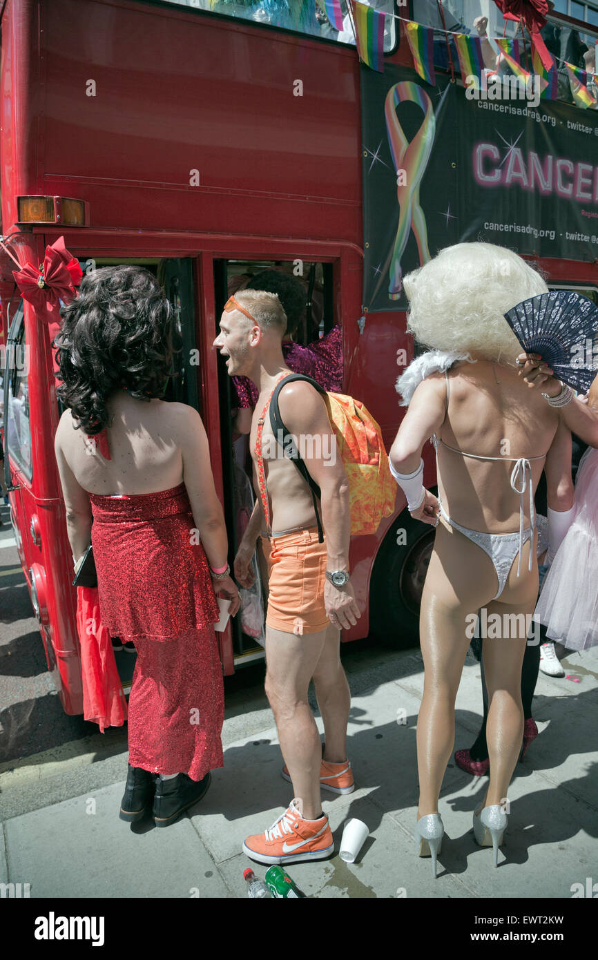 Orgoglio a Londra Parade, 2015, Baker Street, Marylebone, London, England, Regno Unito Foto Stock