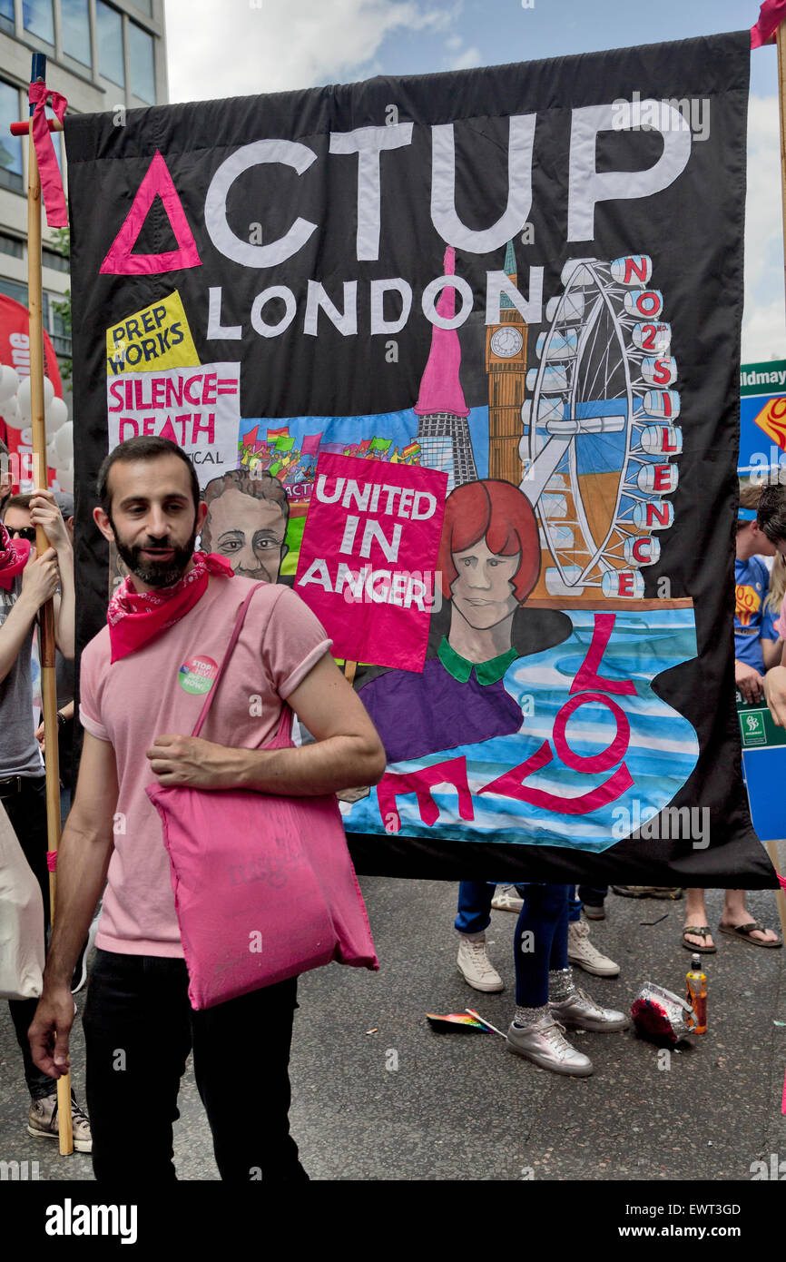 Orgoglio a Londra Parade, 2015, Baker Street, Marylebone, London, England, Regno Unito Foto Stock