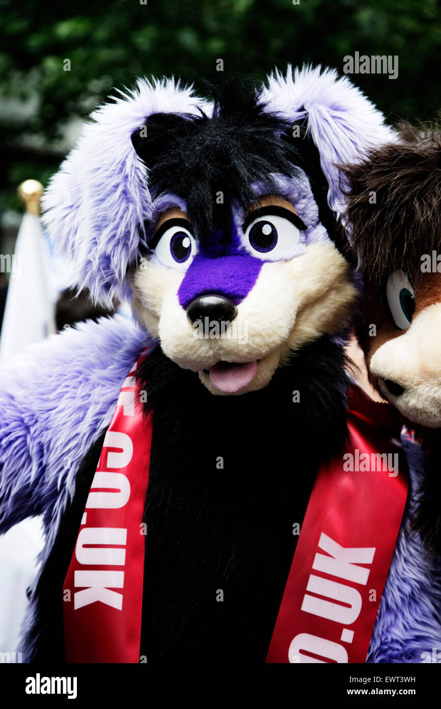 Orgoglio a Londra Parade, 2015, Baker Street, Marylebone, London, England, Regno Unito Foto Stock