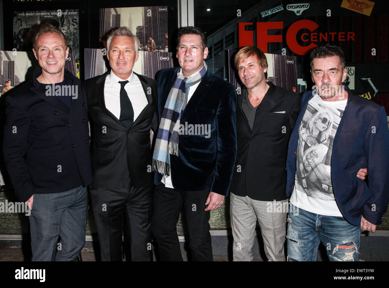 Premiere di Spandau Ballet's 'Soul ragazzi di tutto il Mondo Occidentale' all'IFC Center dotato di: Gary Kemp Martin Kemp, Tony Hadley, Steve Norman, John Keeble dove: New York New York, Stati Uniti quando: 29 Apr 2015 Foto Stock