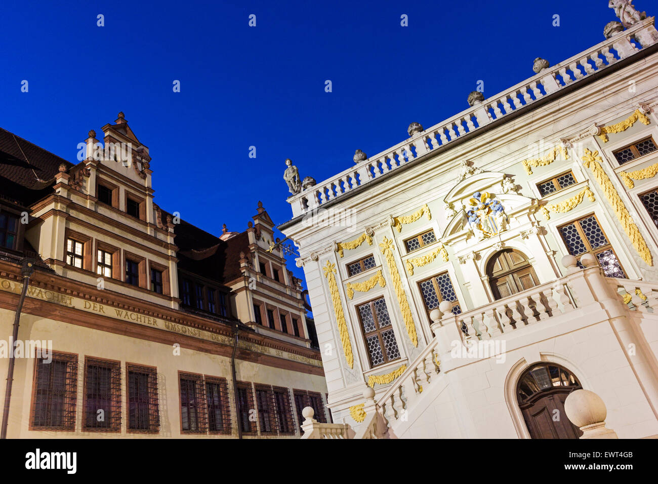 Vecchia Borsa in Leipzig, in Sassonia, Germania Foto Stock