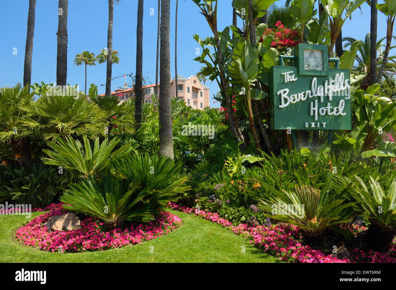L'Hotel Beverly Hills, Hollywood CA Foto Stock