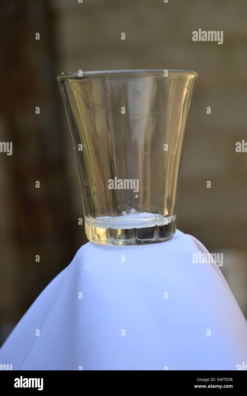 Il cerimoniale tè bicchieri in vetro termoresistente Foto Stock