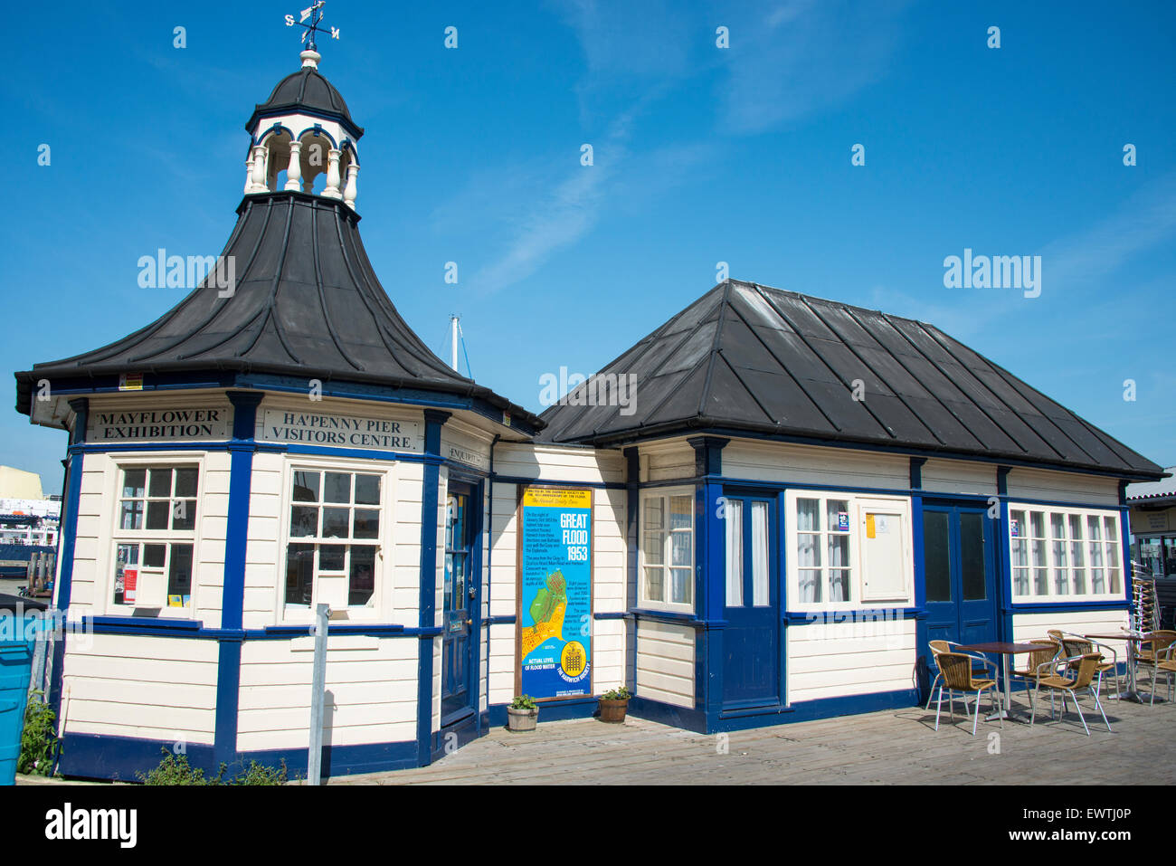 Ha'penny Pier Centro Visitatori, Quay, Harwich, Essex, Inghilterra, Regno Unito Foto Stock