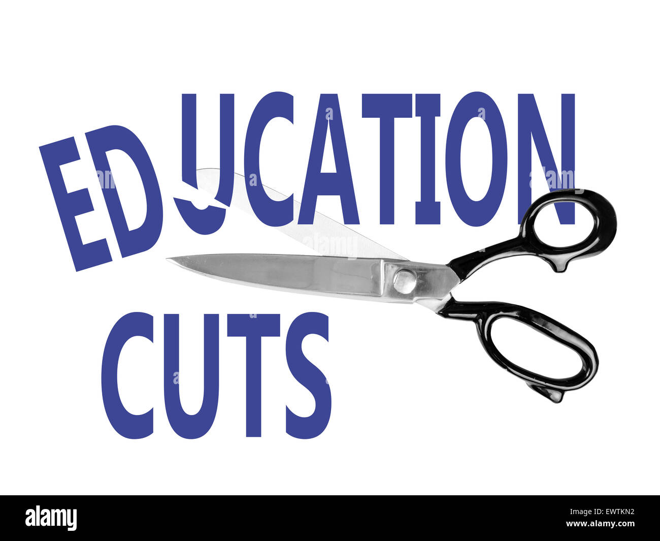 Istruzione tagli di bilancio. Foto Stock