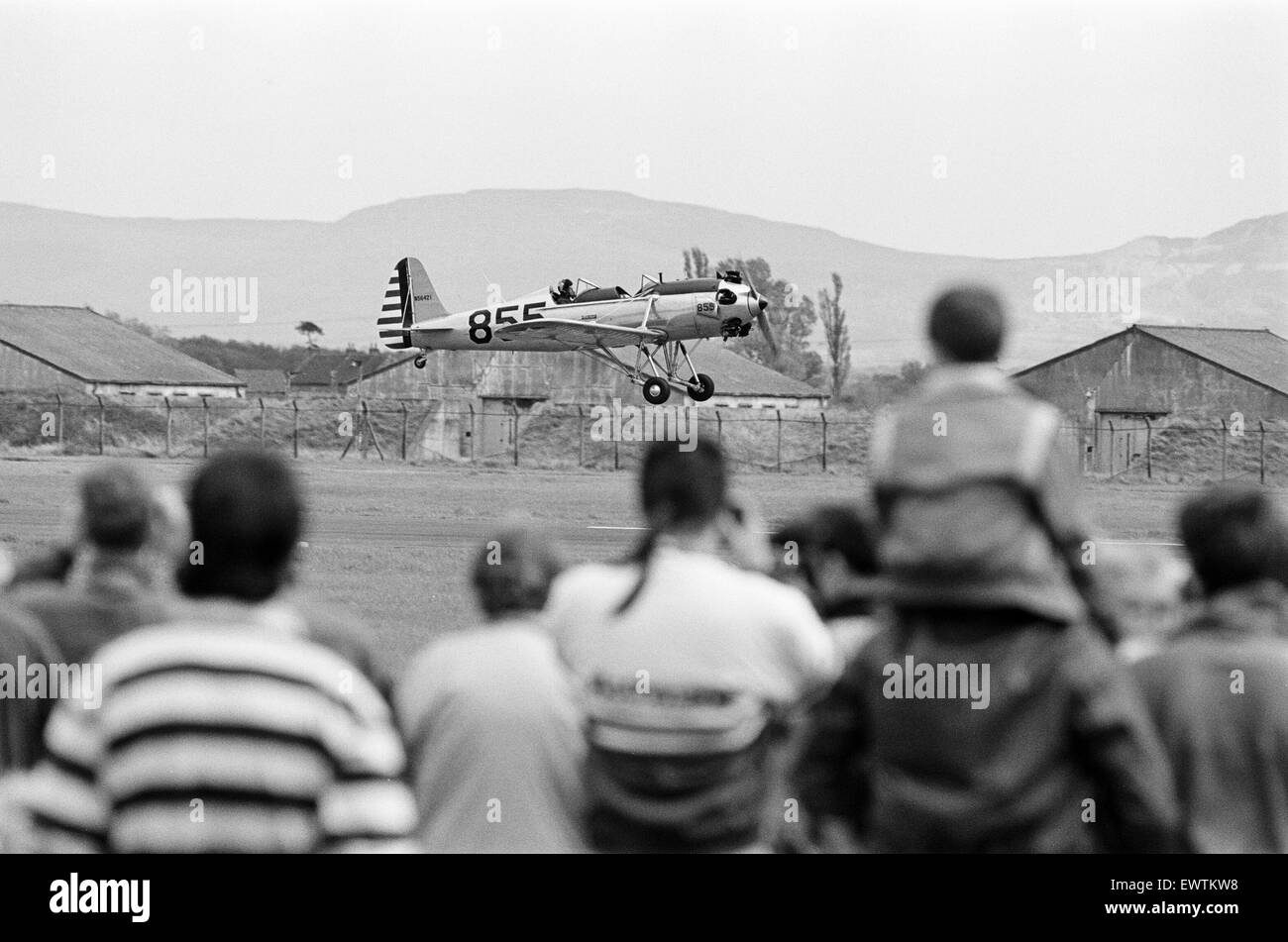 Tees Valley, Airshow l' Aeroporto di Durham Tees Valley, Darlington, County Durham, sabato 14 maggio 1989. Ryan PT-22 reclutare N56421 / 855 Foto Stock