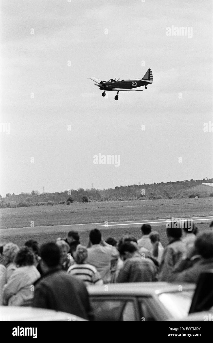 Tees Valley, Airshow l' Aeroporto di Durham Tees Valley, Darlington, County Durham, sabato 14 maggio 1989. Howard PT-23A Cornell N49272 / 23 Foto Stock