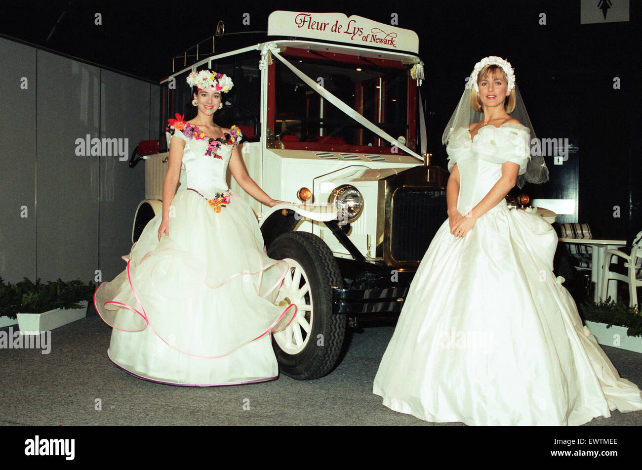 Il nuziale nazionale Fiera che si tiene presso il centro NEC. Il 15 febbraio 1991. Foto Stock