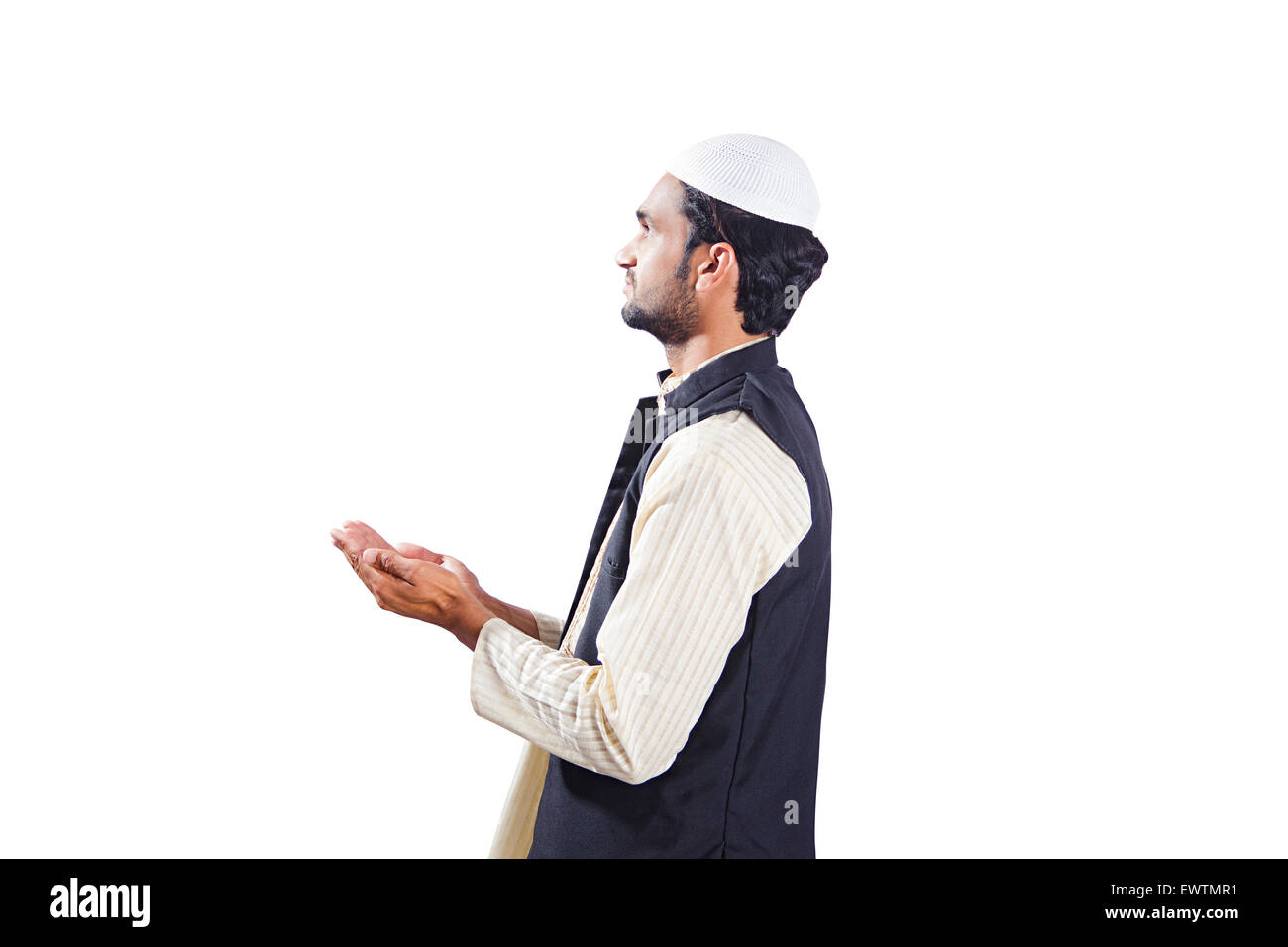 1 musulmani indiani Namaz uomo Foto Stock