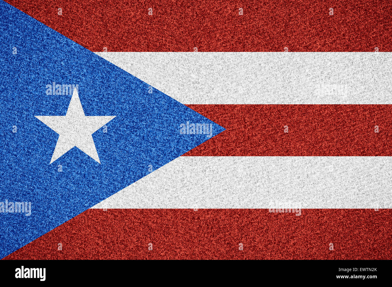 Bandiera di Puerto Rico o Puerto Rican simbolo su sfondo astratto Foto Stock