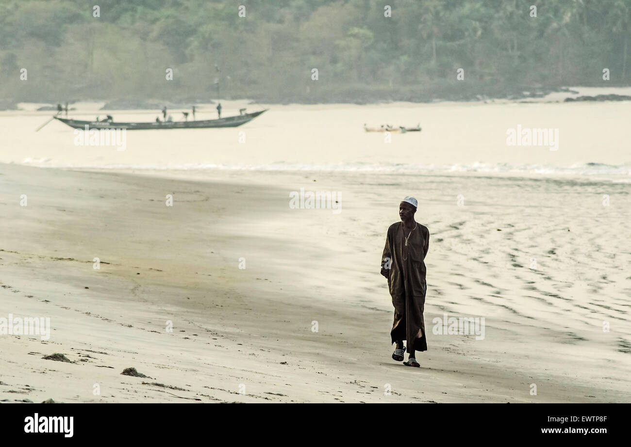 Tokeh Beach, Sierra Leone. Foto Stock