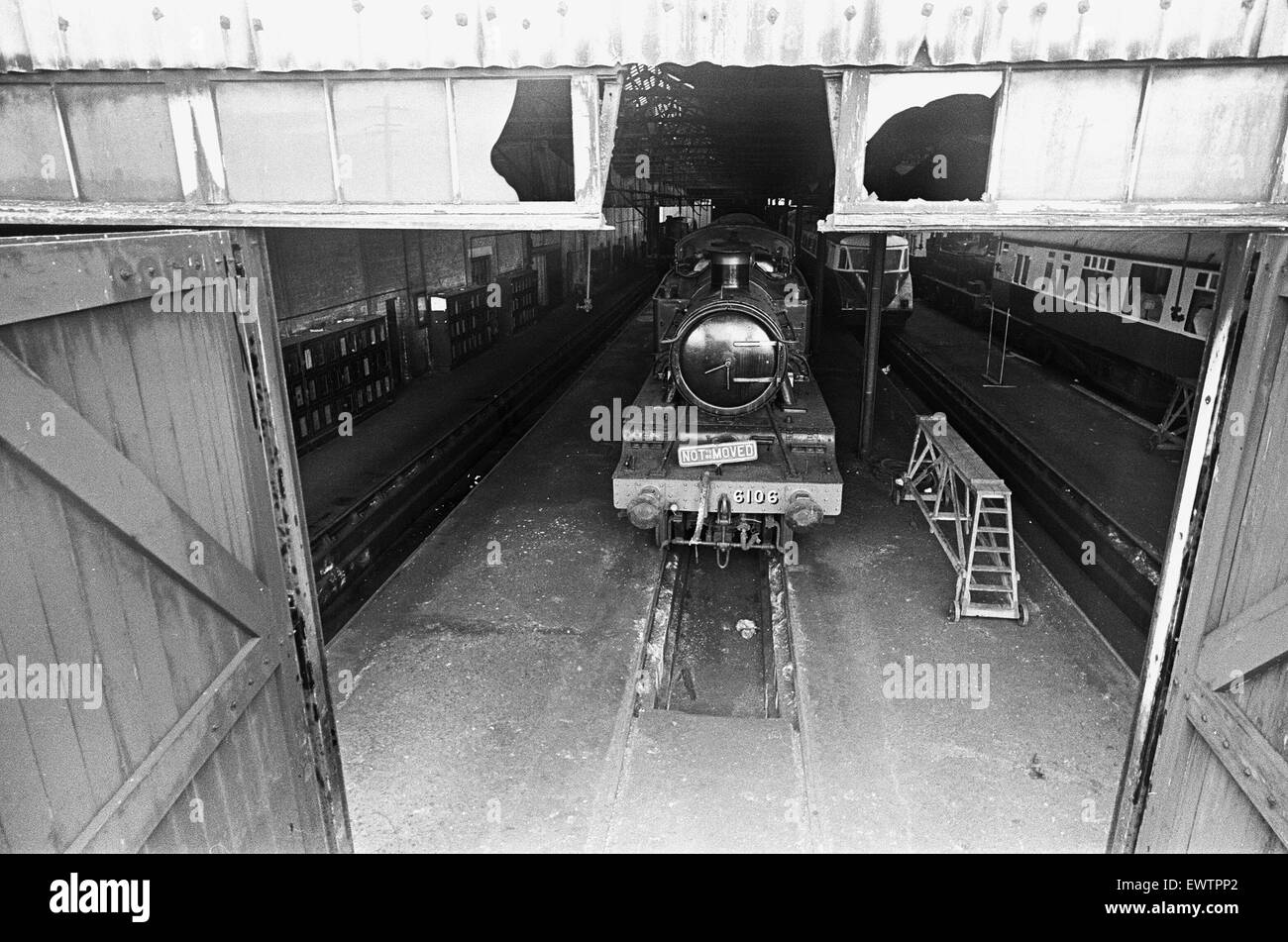 Great Western Ferrovie classe 6100 locomotiva a vapore n. 6106 visto qui a casa del grande società occidentale a Didcot. 6106 è stato costruito a Swindon in maggio 1931, e ritirato dal servizio presso il deposito di Oxford nel 1967. È stato acquistato in ordine di lavoro da Foto Stock