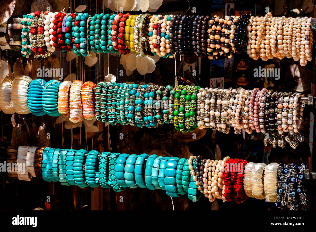 Braclets in vendita Cascais Portogallo Foto Stock