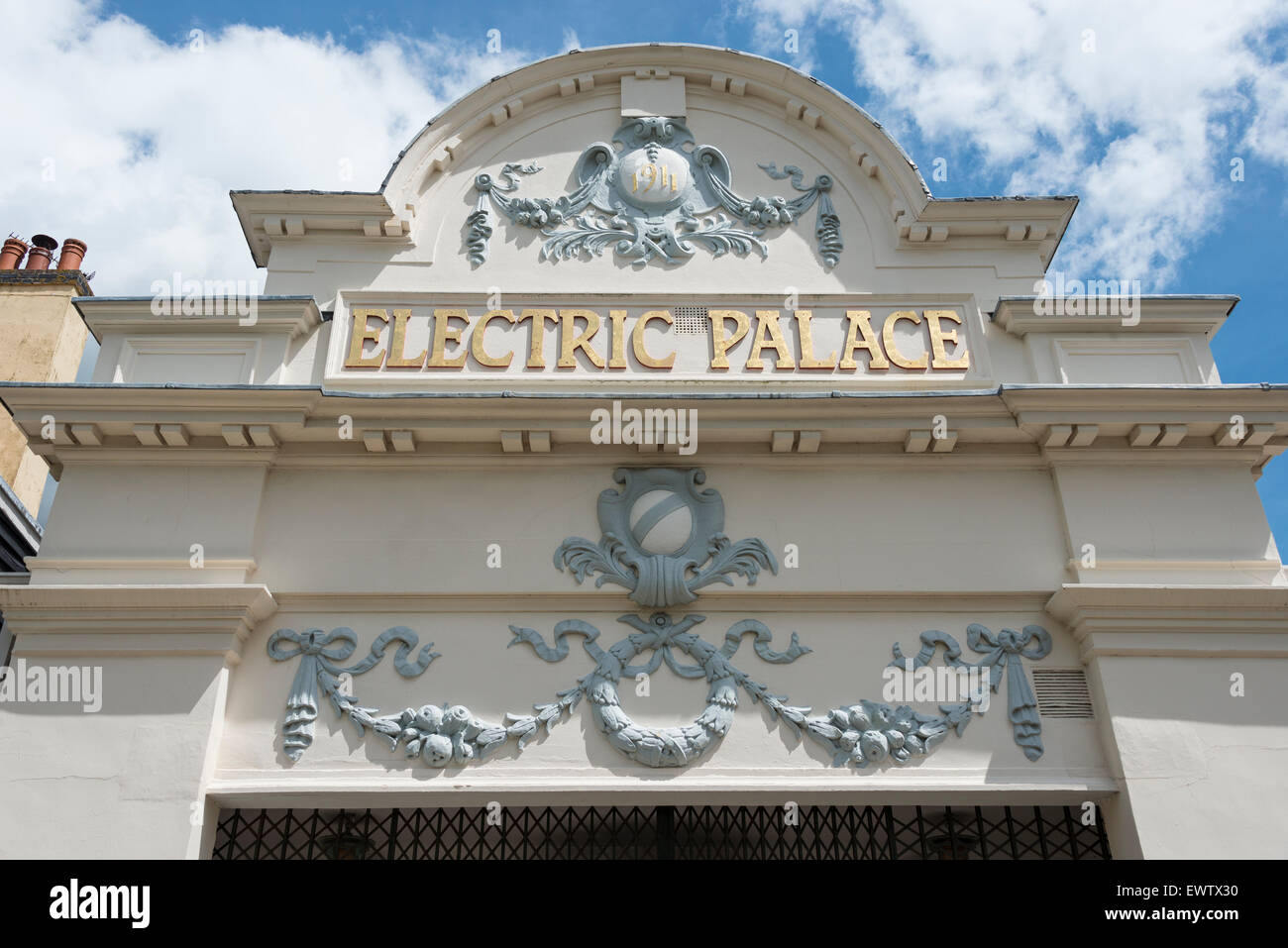 Facciata del 1920 Palazzo elettrico Cinema, King's Quay Street, Harwich, Essex, Inghilterra, Regno Unito Foto Stock