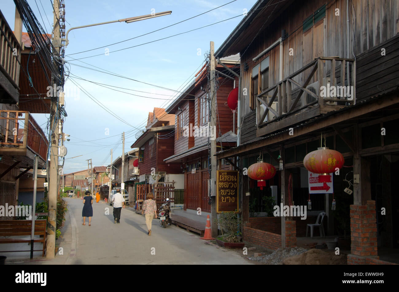 Casa in stile tradizionale Thai, Dan Sai, Loei provincia, Thailandia Foto Stock