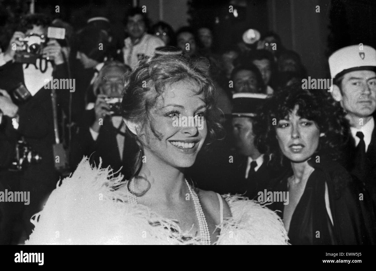 Roma Sydne beim Film Festival di Cannes 1974, Frankreich 1970er Jahre. Sydne Roma al Cannes Film Festival 1974, Francia degli anni settanta. Foto Stock