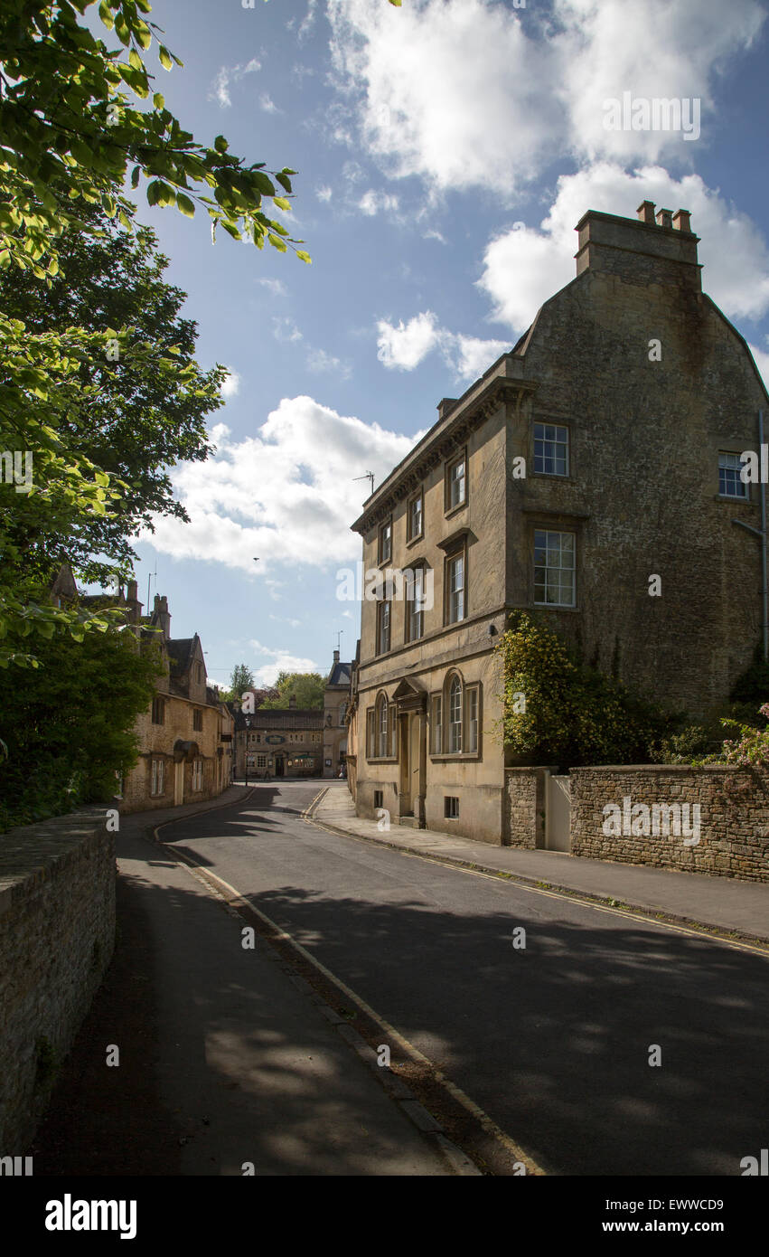 Edifici storici, Church Street, Corsham, Wiltshire, Inghilterra, Regno Unito Foto Stock