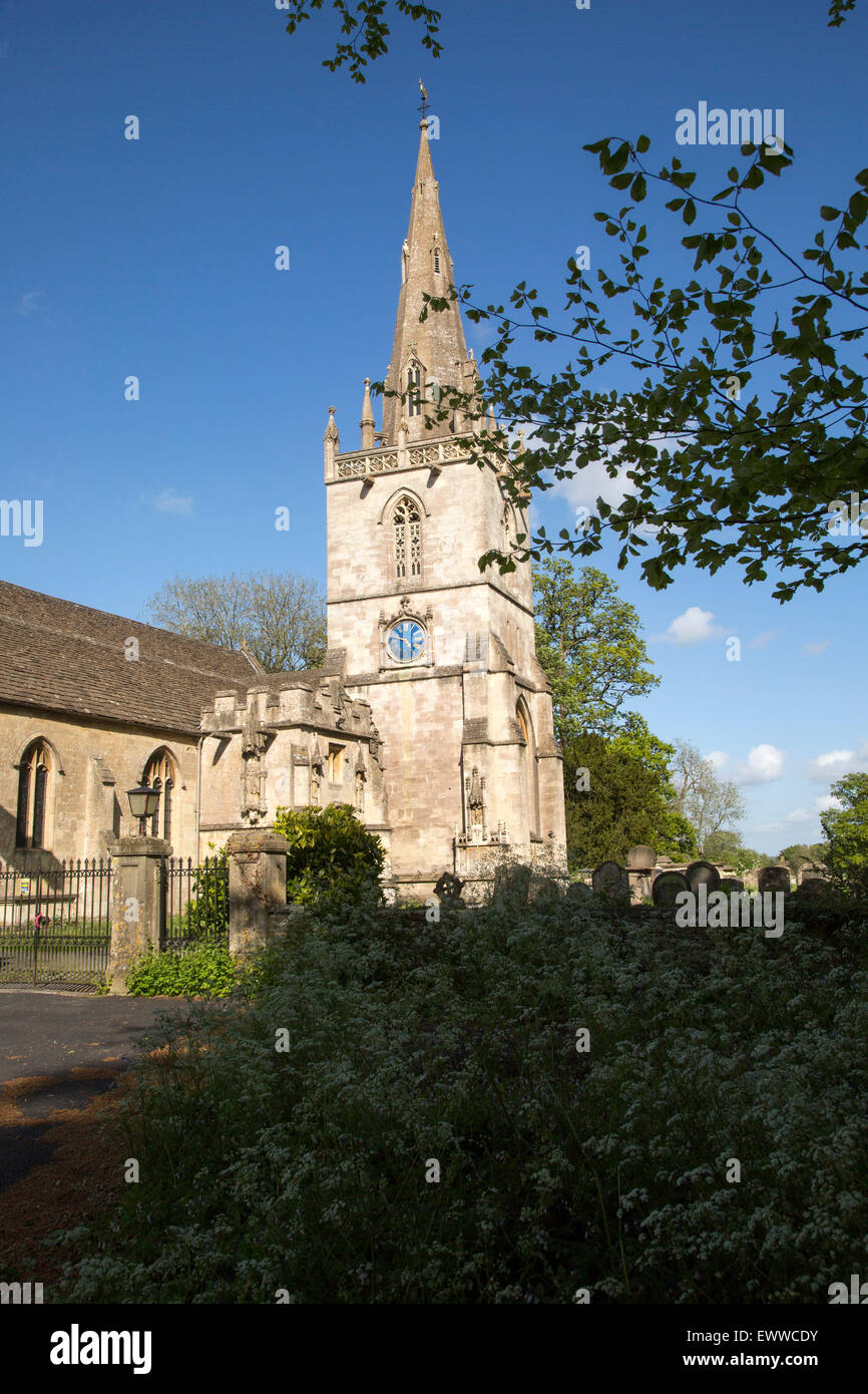 San Bartolomeo è la chiesa, Corsham, Wiltshire, Inghilterra, Regno Unito Foto Stock