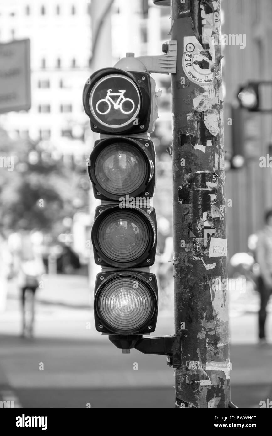 Semaforo Berlino Germania Foto Stock