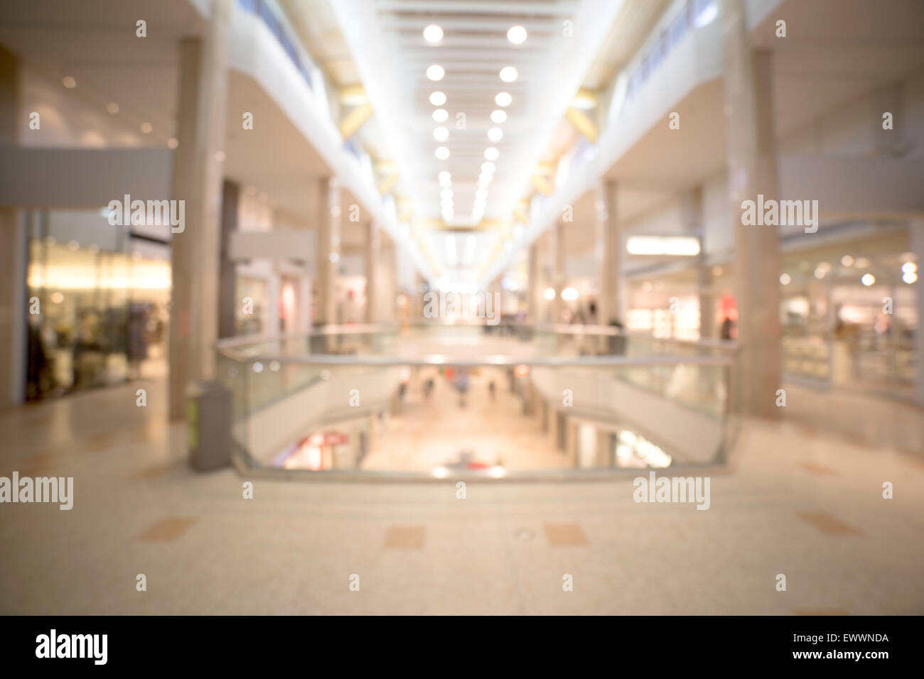 Fuori fuoco shopping mall, grande per usare come sfondo Foto Stock
