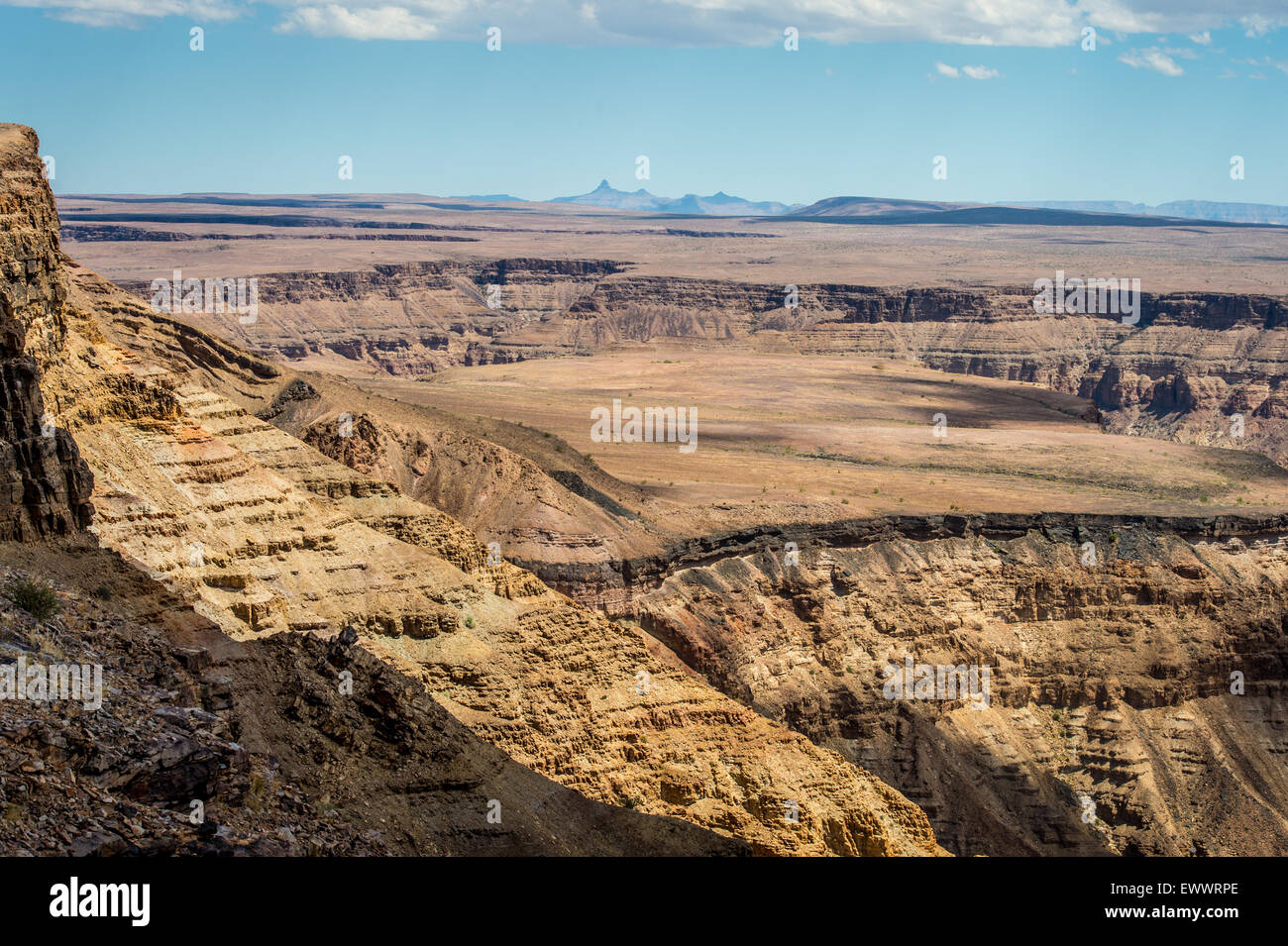 La Namibia, Africa - Fish River Canyon Foto Stock