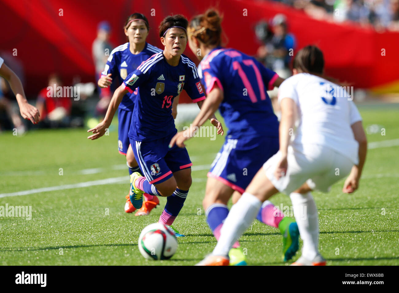 Saori Ariyoshi (JPN), 1 luglio 2015 - Calcio : FIFA Coppa del Mondo Donne Canada 2015 Semi-finale match tra Giappone 2-1 Inghilterra al Commonwealth Stadium di Edmonton, Canada. (Foto di AFLO) Foto Stock