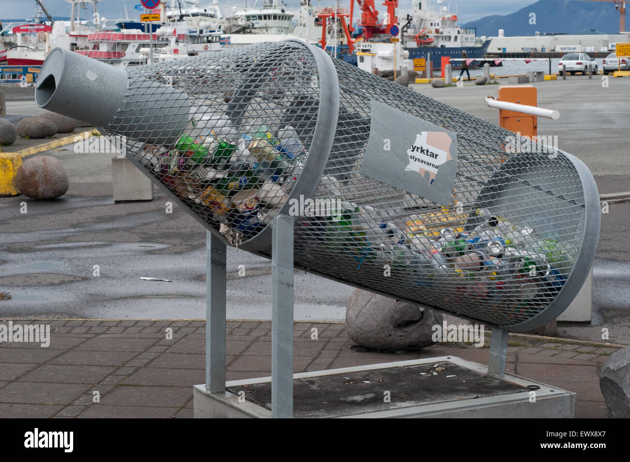 Il riciclaggio Reykjavik Foto Stock