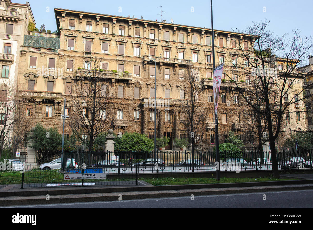 Milano, Italia - 20 Marzo 2015: per le strade della città. Foto Stock