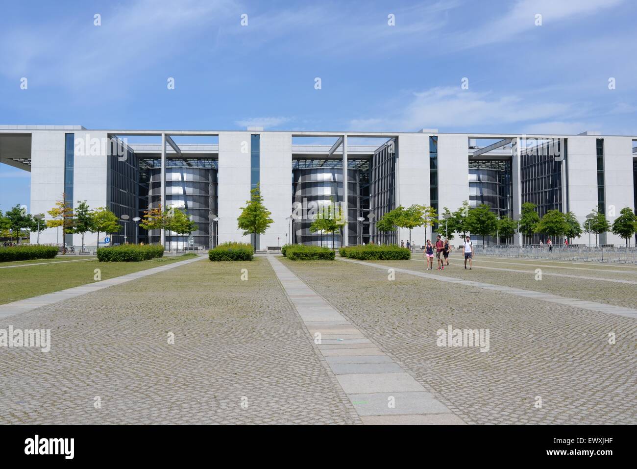 Moderni edifici governativi a Berlino, Germania Foto Stock