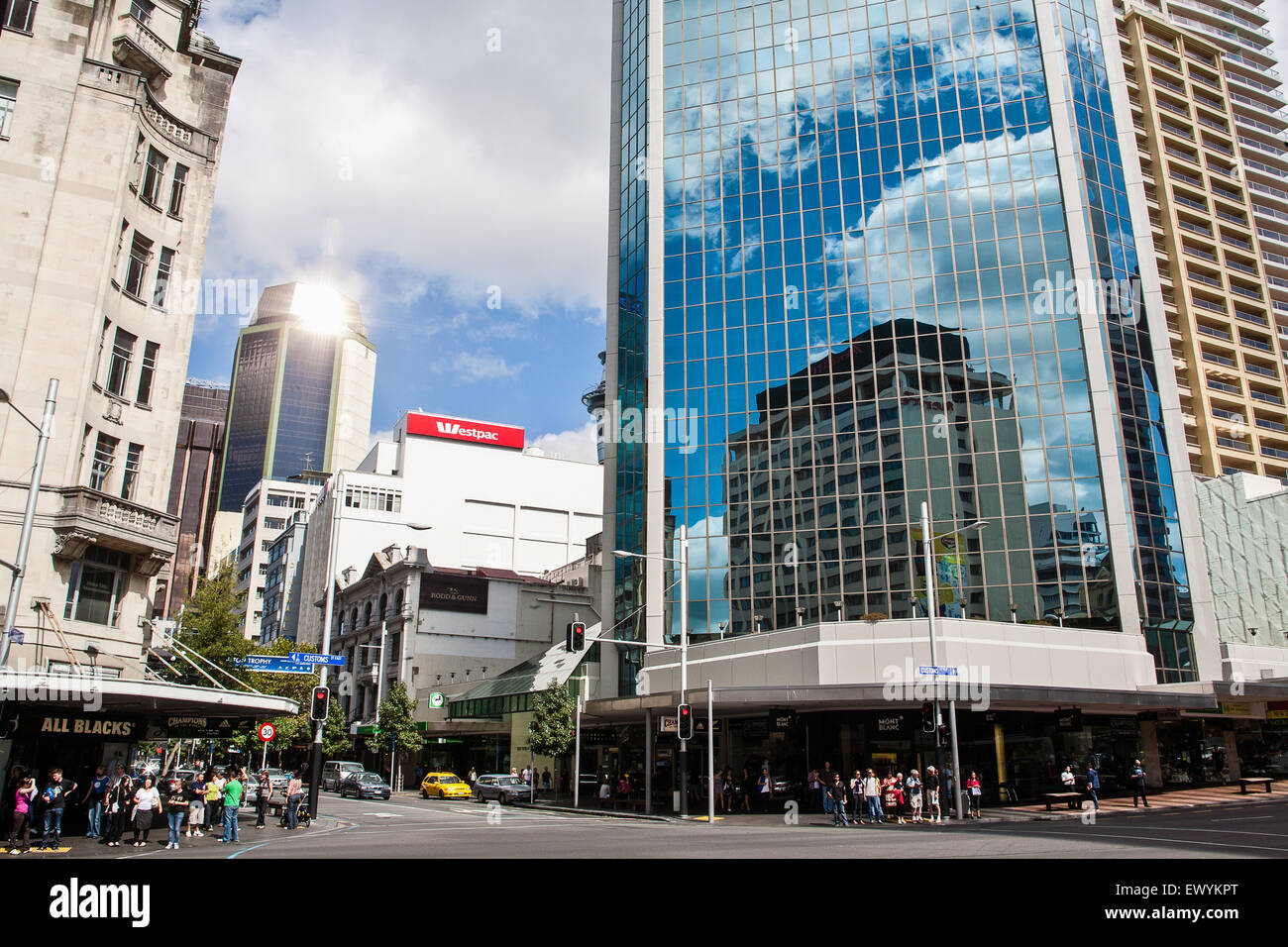 Queen Street.Auckland, Nuova Zelanda Foto Stock