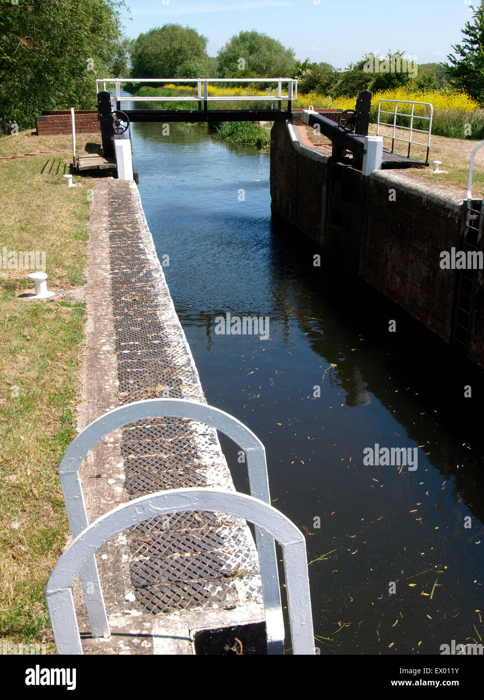 Kings serratura 4 sulla Bridgwater e Canal a Taunton, Somerset, Regno Unito Foto Stock