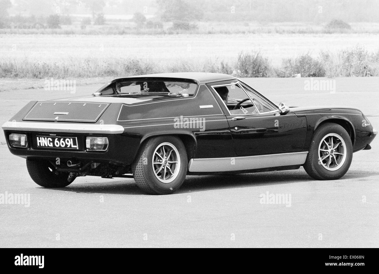 Nuova Lotus auto sportiva, 6 settembre 1972. Piastra di registrazione HNG 669L Foto Stock