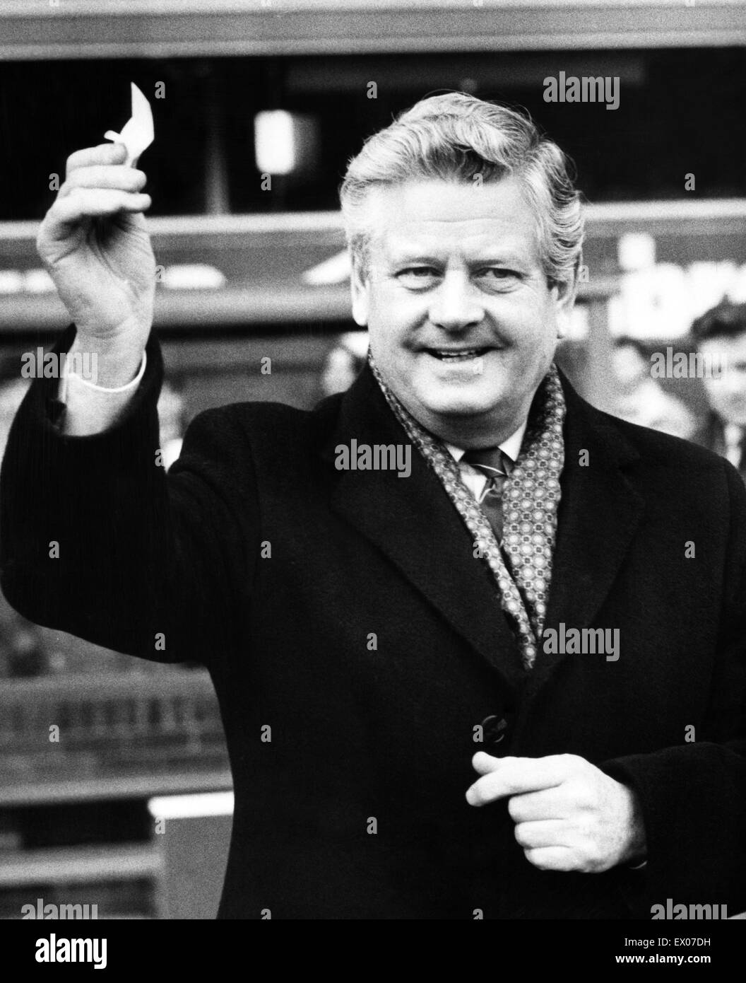 Phil Carter, Everton Presidente. 18 gennaio 1987. Foto Stock