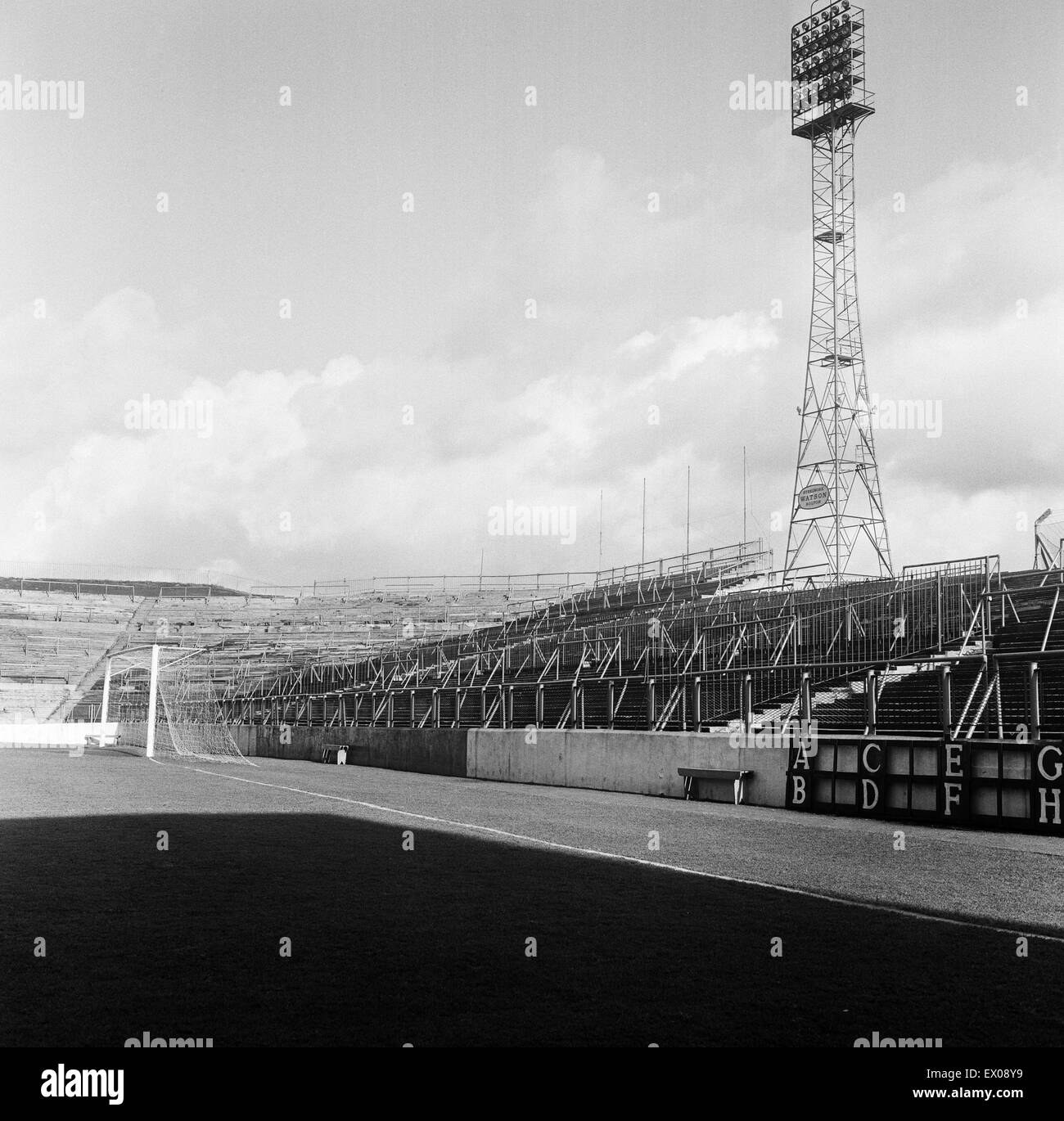 Turf Moor football Stadium, casa del Burnley FC, Lancashire, 28 febbraio 1967. Foto Stock