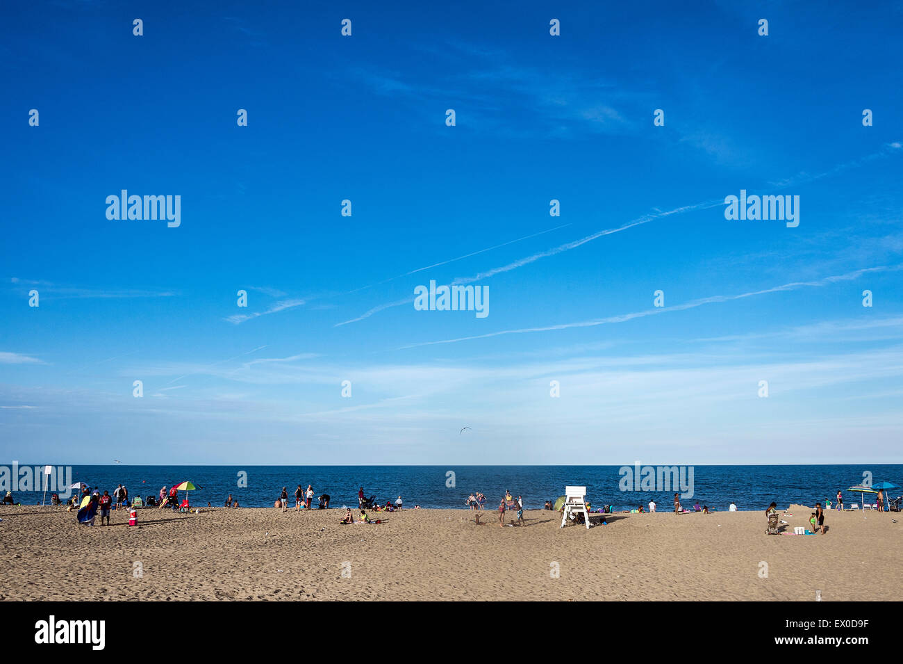 I vacanzieri a Rehobeth Beach, Delaware, Stati Uniti d'America. Foto Stock