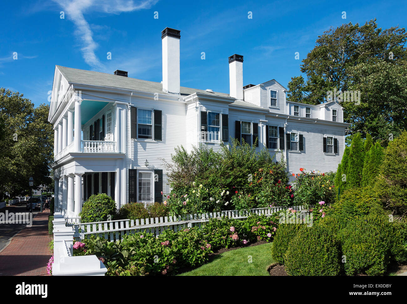 Capitani storici home, Edgartown, Martha's Vineyard, Massachusetts, STATI UNITI D'AMERICA Foto Stock