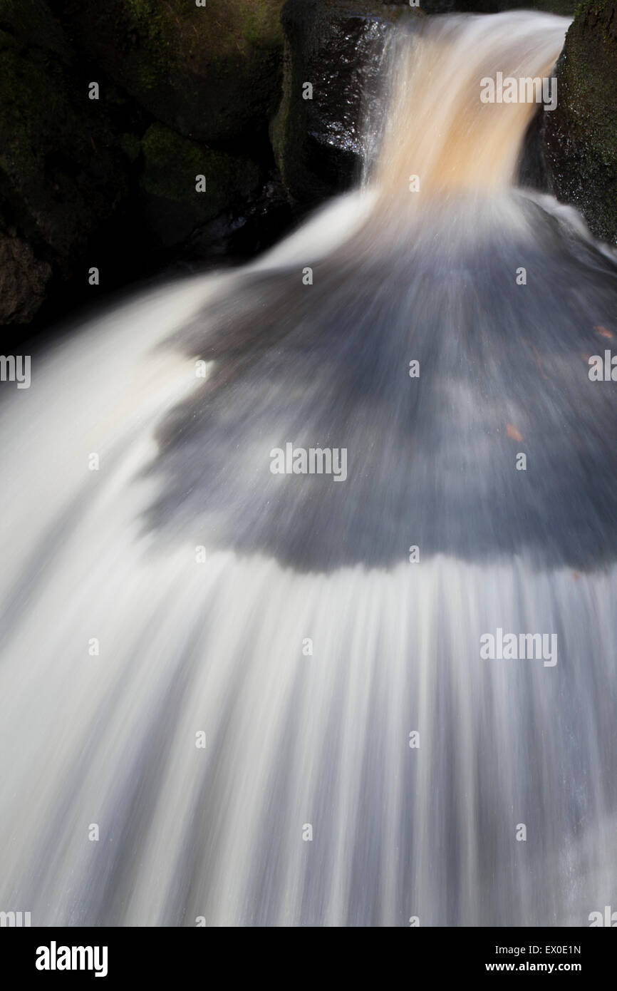 Dettaglio della cascata, vicino, Calderdale, West Yorkshire, Regno Unito Foto Stock