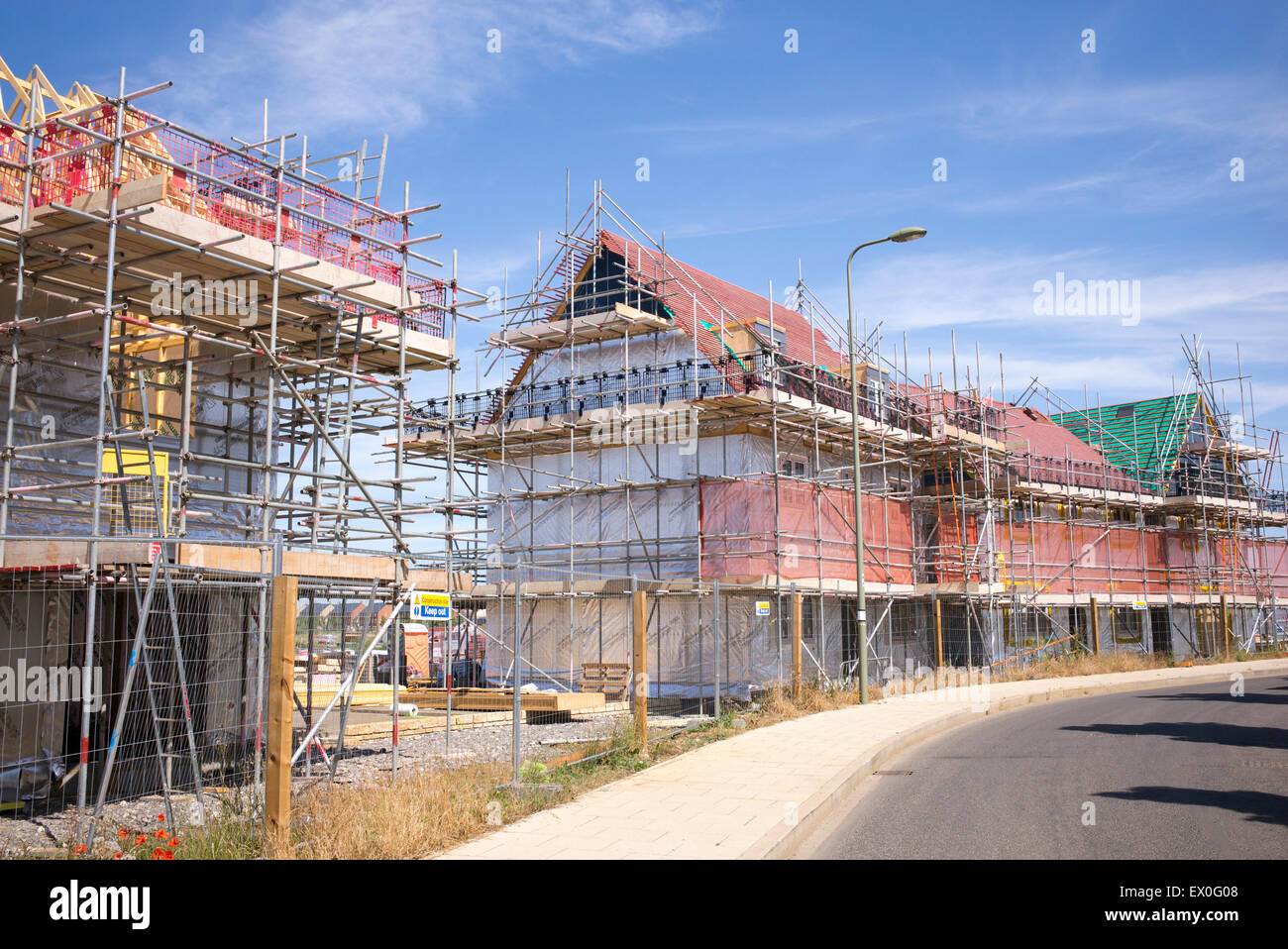 Casa di nuova costruzione in Kingsmere, Bicester, Oxfordshire, Inghilterra Foto Stock