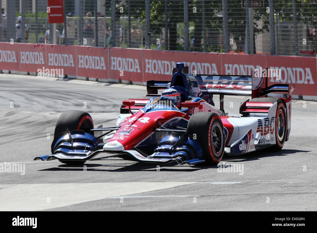 Auto di Formula Uno race honda indy Toronto in Canada Foto Stock