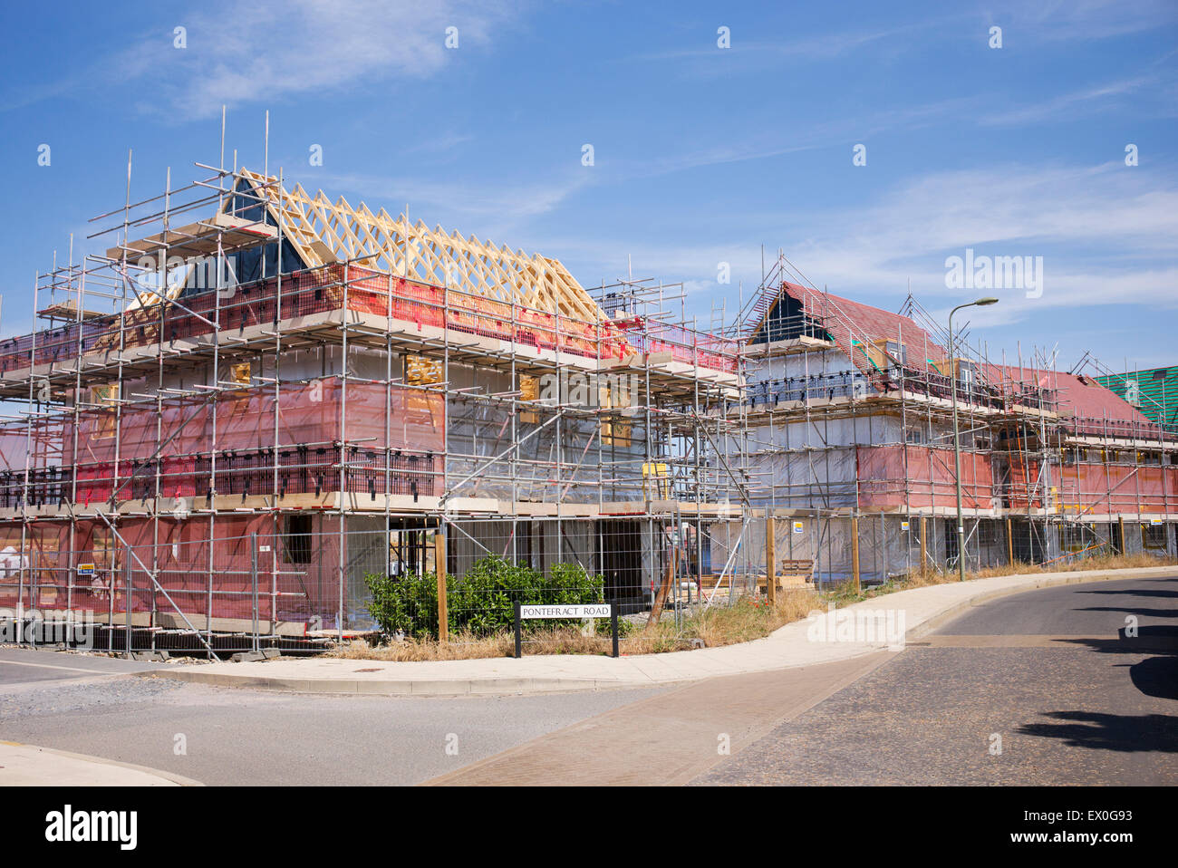 Casa di nuova costruzione in Kingsmere, Bicester, Oxfordshire, Inghilterra Foto Stock