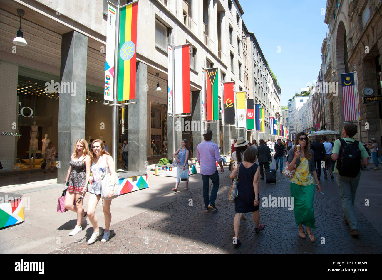 Milano - street - Expo 2015 Foto Stock