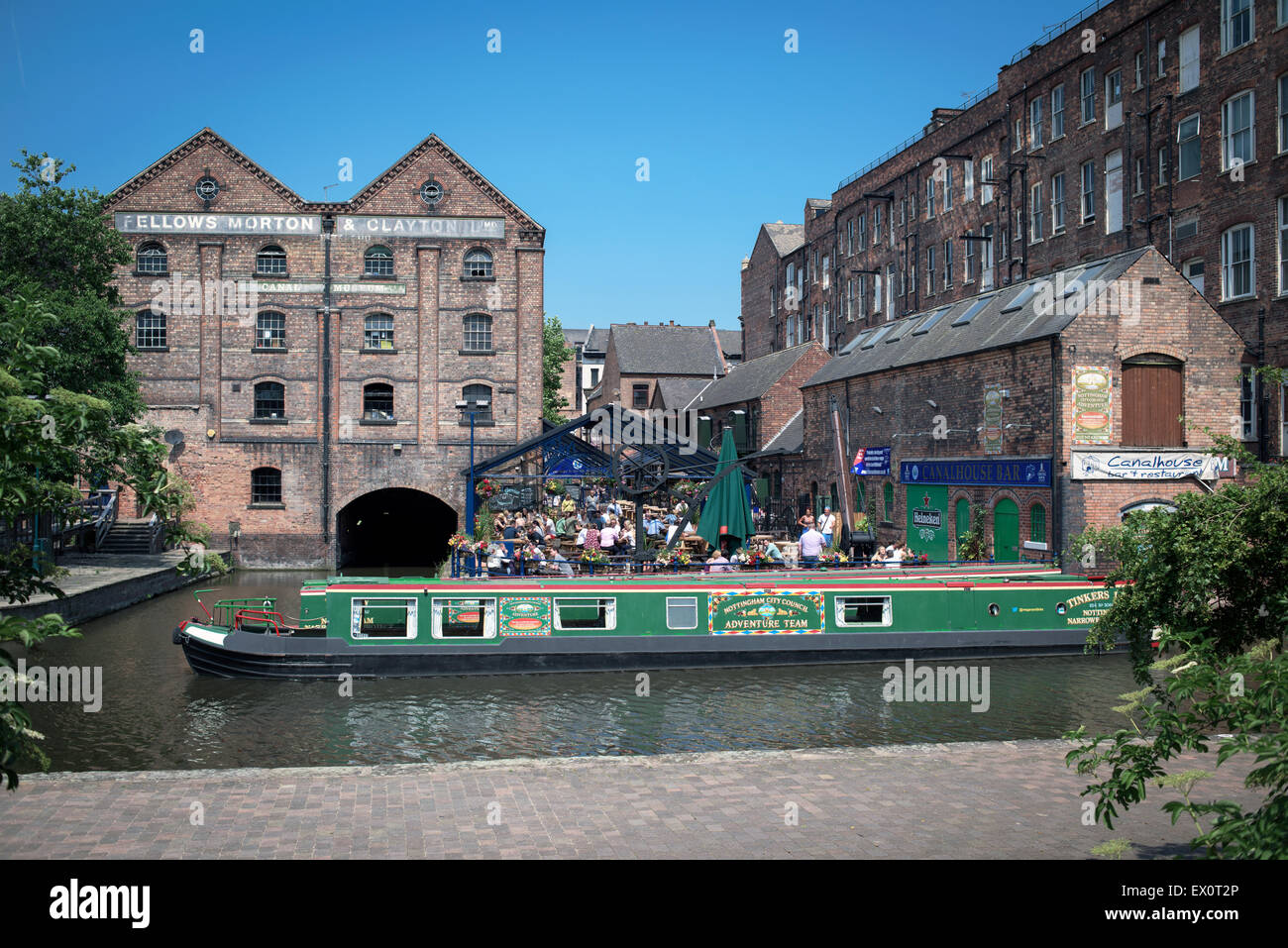 Nottingham lato canale . Foto Stock