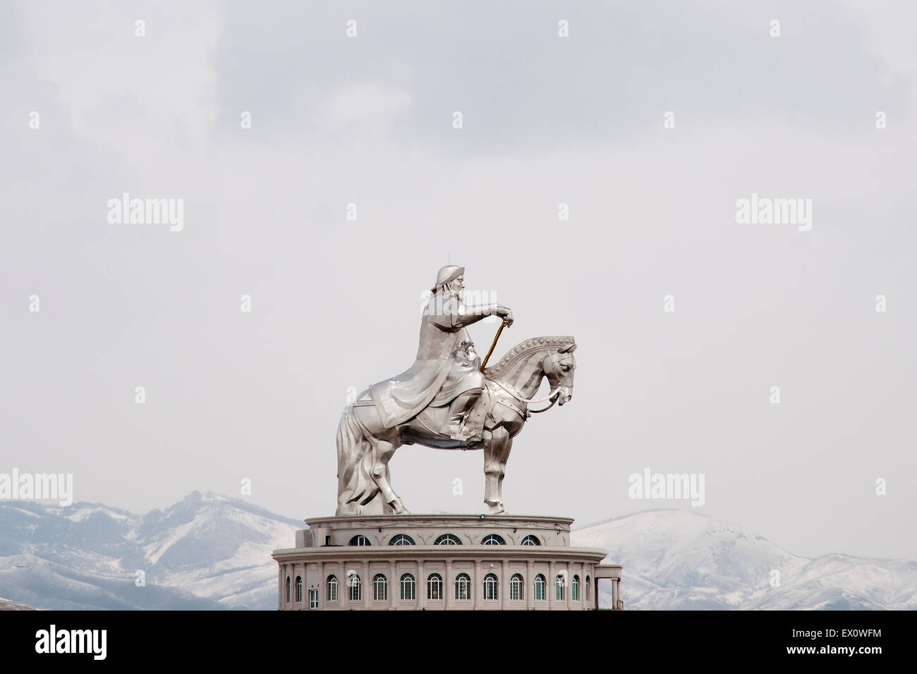 Gengis Khan statua - Mongolia Foto Stock