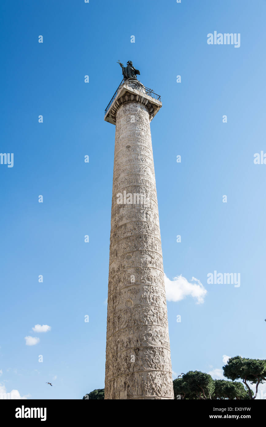 Colonna di Traiano Foto Stock