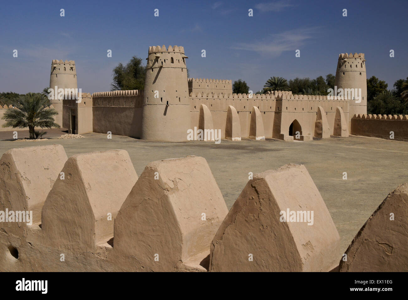 Al Jahili Fort, Al-Ain, Abu Dhabi, Emirati arabi uniti Foto Stock