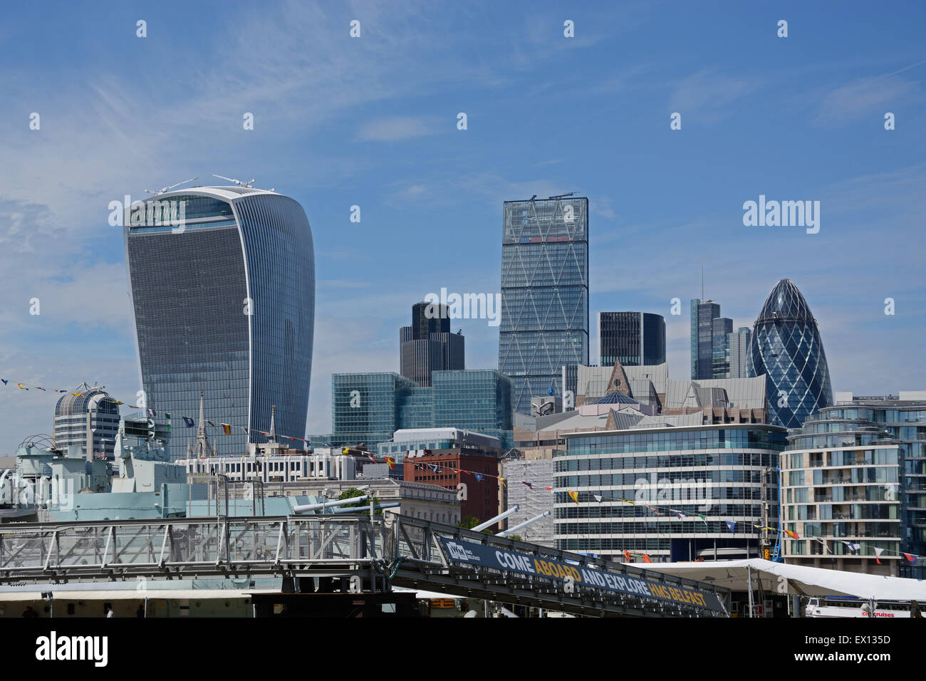 Skyline della città di Londra. In Inghilterra. Foto Stock