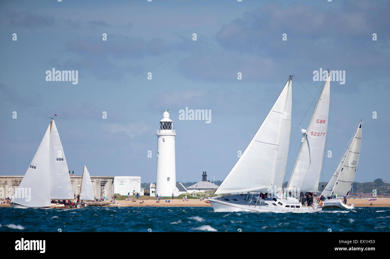Hurst Light house Foto Stock