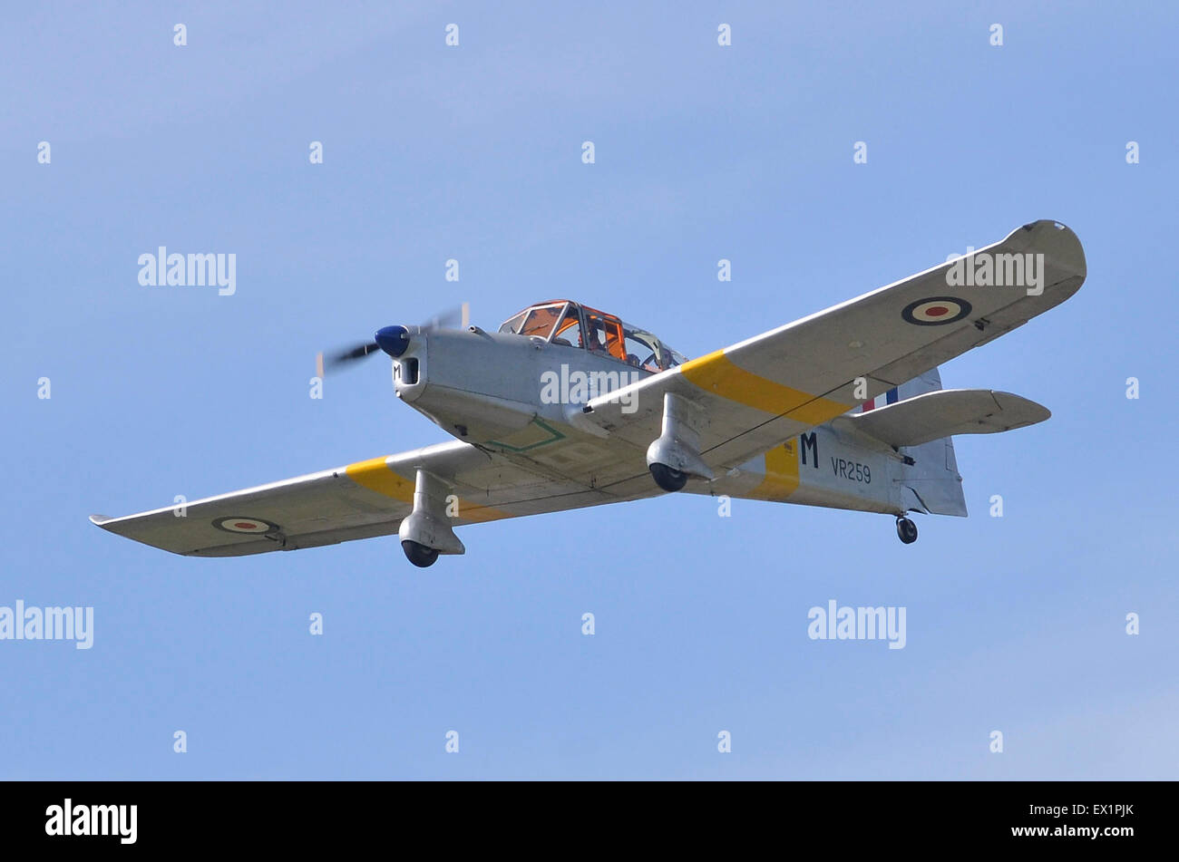 Percival Prentice aeromobile in RAF iscrizioni di visualizzazione in aria Baginton Pageant, Airbase, l'aeroporto di Coventry, West Midlands, Regno Unito. Credito: Antony ortica/Alamy Live News Foto Stock